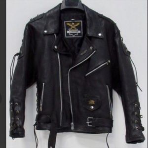 Vintage Leather Motorcycle Jacket